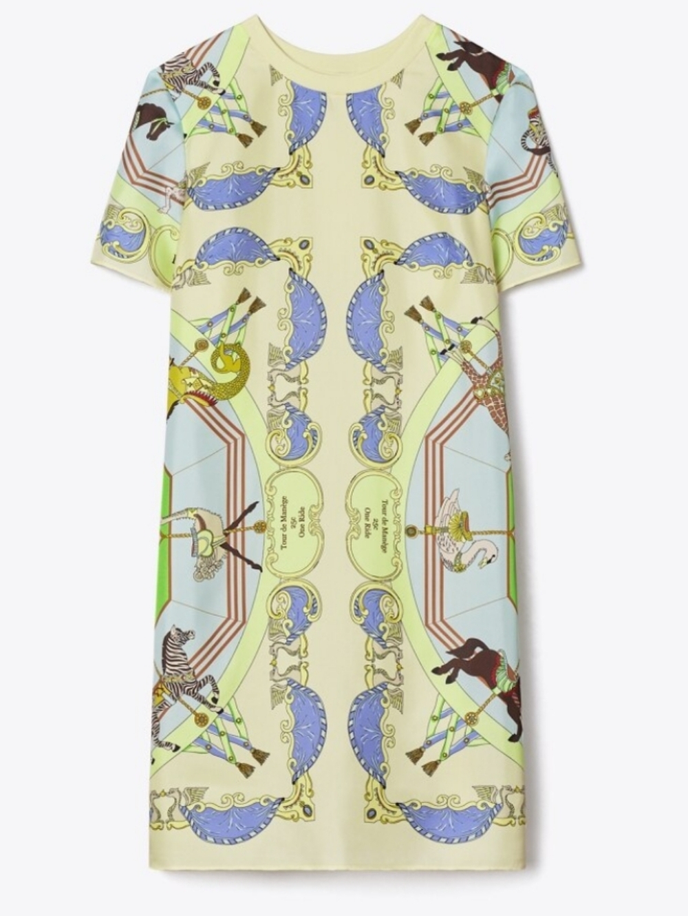 Tory Burch Silk Front T-Shirt Dress S